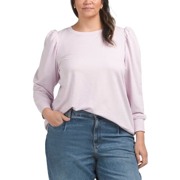 Jane and Delancey Tops - NWT Jane & Delancey Plus French Terry Burnout Top - Size 1X